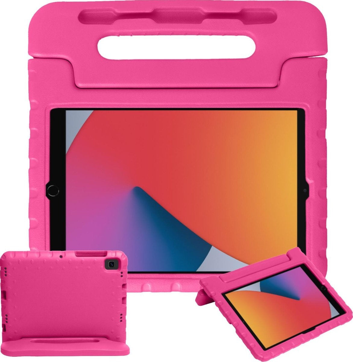 iPad 10.2 2019/2020 Hoesje Kids Cover Bumper - Roze