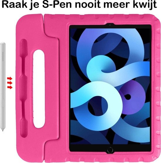 iPad Air 2020 Hoesje Kids Cover Bumper - Roze