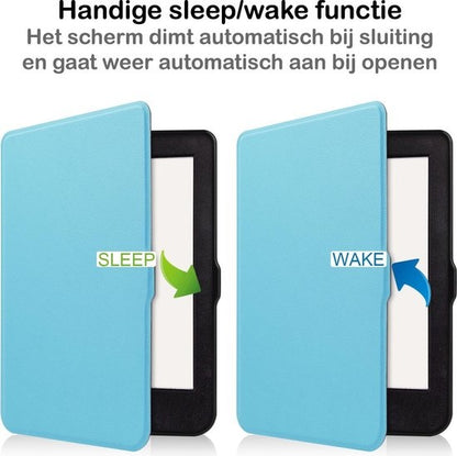 Kobo Nia Bookcase Hoes Shockabsorberend - Lichtblauw