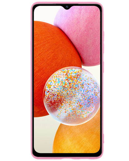 Samsung A14 Hoesje Siliconen Backcover Lichtgewicht - Roze