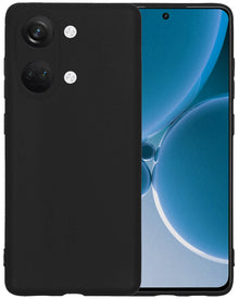 OnePlus Nord 3 Hoesje Siliconen Backcover Lichtgewicht - Zwart