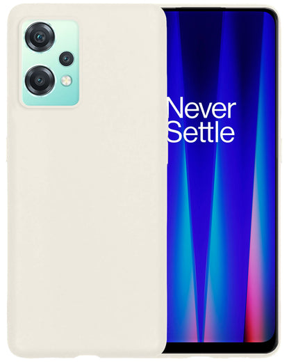 OnePlus Nord CE 2 Lite Hoesje Siliconen Backcover Lichtgewicht - Wit