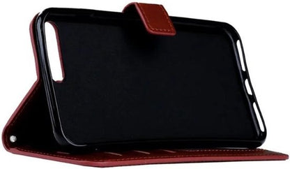 iPhone 7 Hoesje Bookcase Cover met Kaarthouder - Bruin