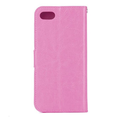 iPhone SE 2020 Hoesje Bookcase Cover met Kaarthouder - Lichtroze