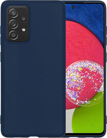 Samsung A52s Hoesje Siliconen Backcover Lichtgewicht - Donkerblauw