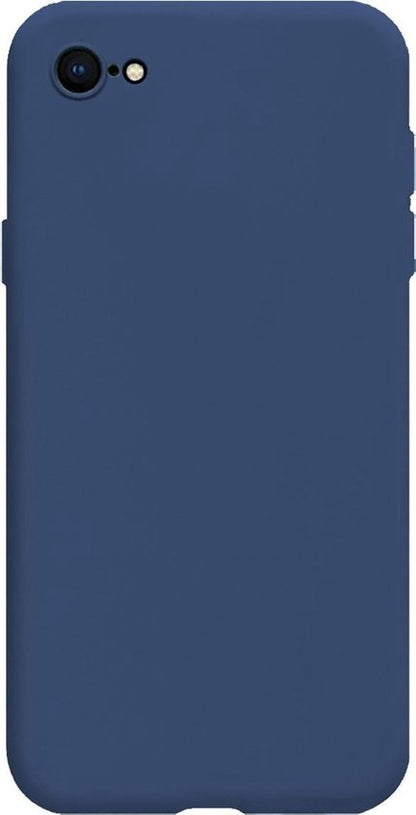 iPhone 8 Hoesje Siliconen Backcover Lichtgewicht - Donkerblauw
