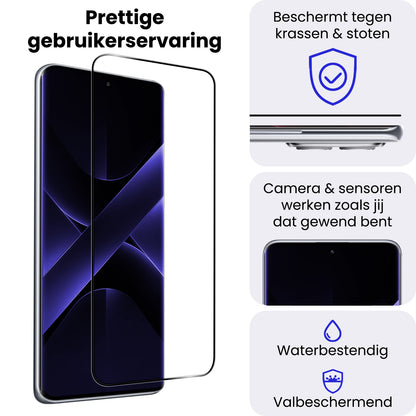 Xiaomi Poco X7 Screenprotector Gehard Glas - Full Screen