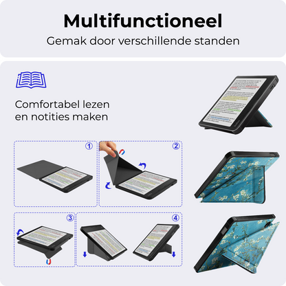 Kobo Libra Colour Trifold Bookcase Hoes - Bloesem