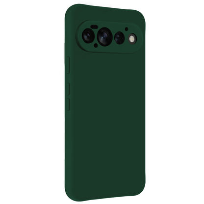 Google Pixel 11 Pro Hoesje Siliconen Backcover Lichtgewicht - Donkergroen