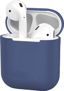 AirPods 2 Hoesje Siliconen Lichtgewicht - Blauwgrijs