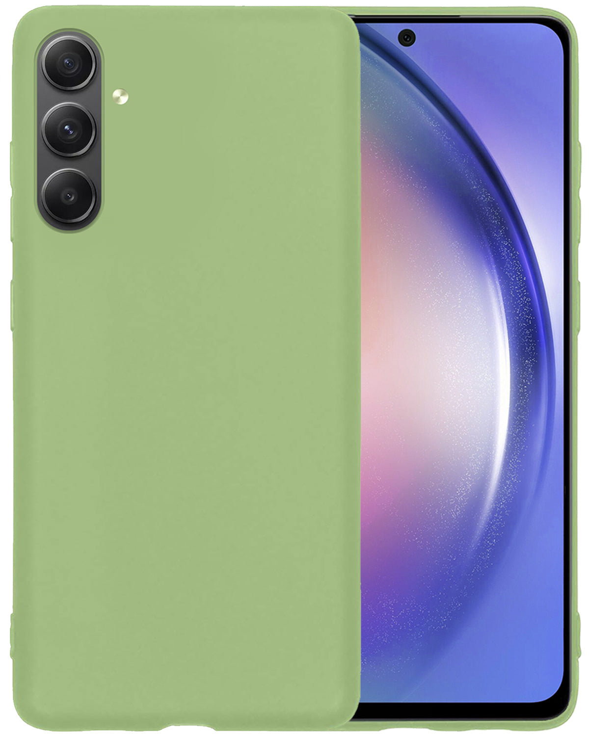 Samsung A54 Hoesje Siliconen - Groen