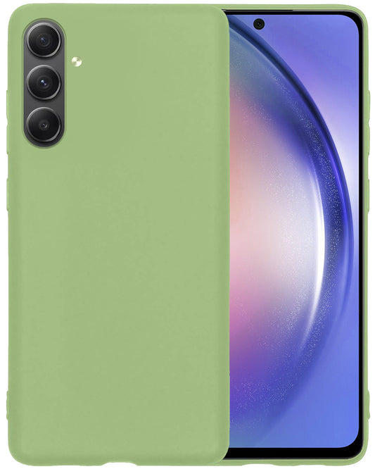 Samsung A54 Hoesje Siliconen - Groen