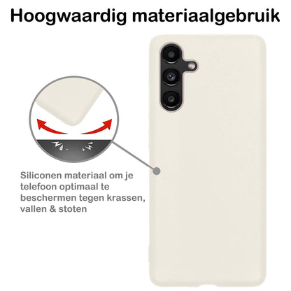 Samsung A04s Hoesje Siliconen Backcover Lichtgewicht - Wit