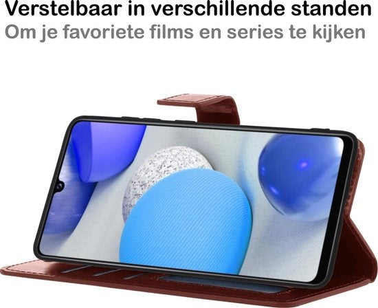 Samsung A42 Hoesje Book Case Kunstleer - Bruin