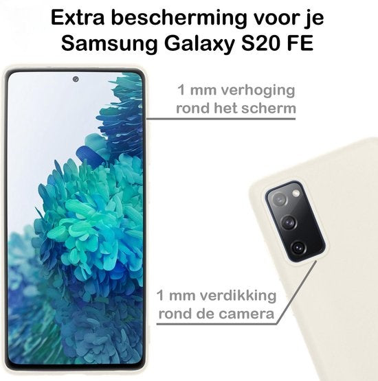 Samsung S20 FE Hoesje Siliconen - Wit