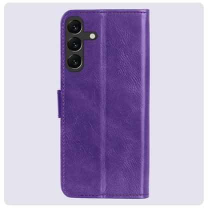 Samsung S24 Plus Hoesje Bookcase Cover met Kaarthouder - Paars