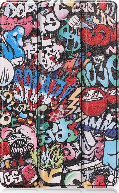 Samsung Galaxy Tab S6 Lite Trifold Bookcase Hoes - Graffity