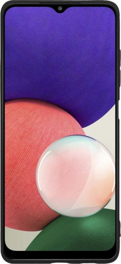 Samsung A22 5G Hoesje Siliconen Backcover Lichtgewicht - Zwart