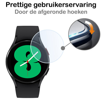 Samsung Galaxy Watch 4 44 mm Screenprotector Gehard Glas - Anti-kras