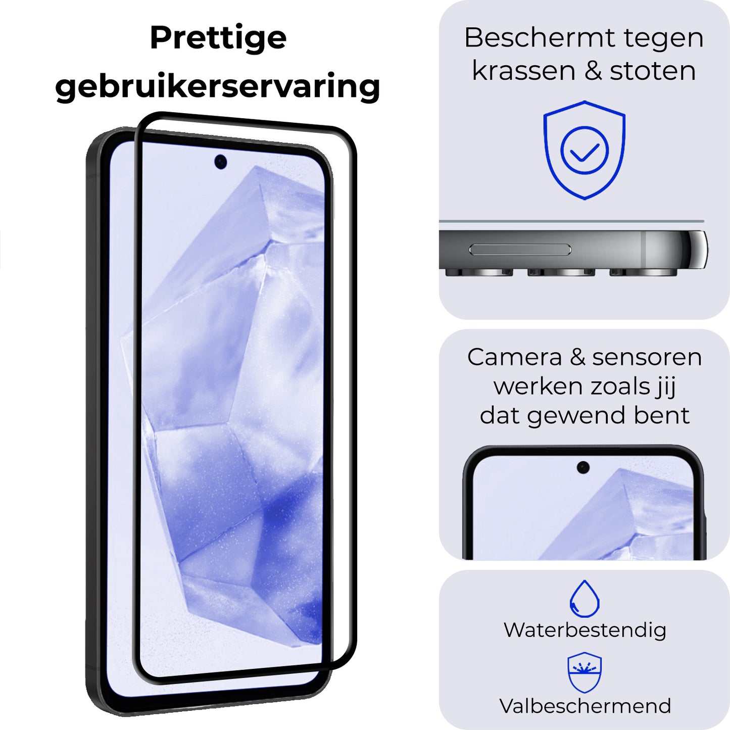 Samsung A35 Screenprotector Full Cover Tempered Glass