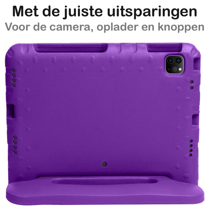 iPad Pro 2018 (11 inch) Kinderhoes Shockabsorberend Foam - Paars