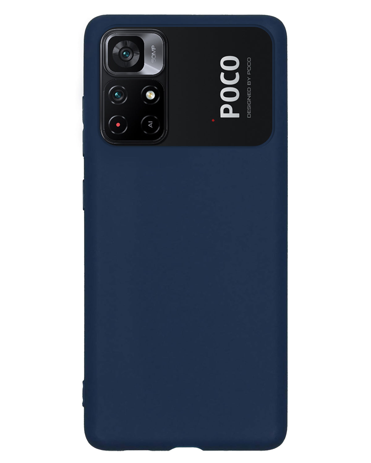 Xiaomi Poco M4 Pro 5G Hoesje Siliconen - Donkerblauw