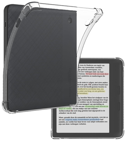 Kobo Libra Colour Hoesje Siliconen Backcover Lichtgewicht - Transparant