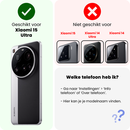 Xiaomi 15 Ultra Screenprotector Gehard Glas - Full Screen
