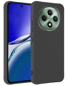 Oppo Reno 12 F Hoesje Siliconen Backcover Lichtgewicht - Zwart