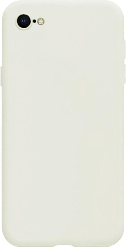 iPhone SE 2020 Hoesje Siliconen Backcover Lichtgewicht - Wit