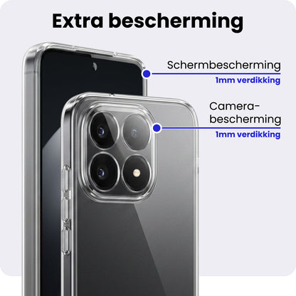 Xiaomi 15T Hoesje Siliconen Backcover Lichtgewicht - Transparant