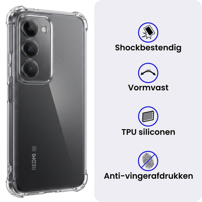 Xiaomi 15 Hoesje Shockproof Backcover Siliconen - Transparant