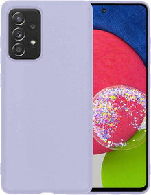 Samsung A52s Hoesje Siliconen Backcover Lichtgewicht - Lila