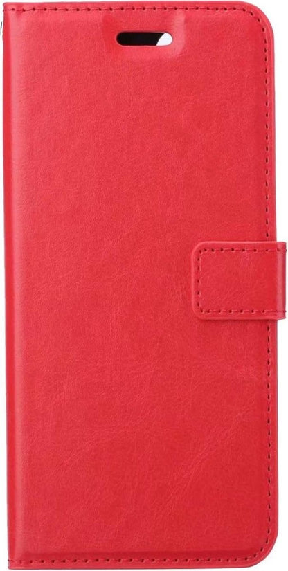 Samsung A32 4G Hoesje Bookcase Cover met Kaarthouder - Rood