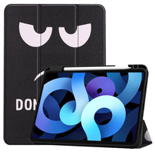 iPad Air 2022 Trifold Bookcase Hoes met Penhouder voor Apple Pen - Don't Touch Me