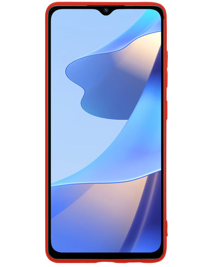 OPPO A16 Hoesje Siliconen Backcover Lichtgewicht - Rood
