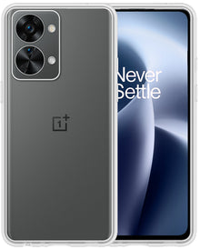 OnePlus Nord 2T Hoesje Siliconen Backcover Lichtgewicht - Transparant