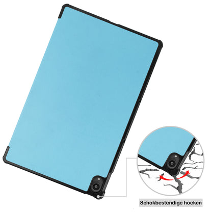 Lenovo Tab P11 Plus Trifold Bookcase Hoes - Lichtblauw