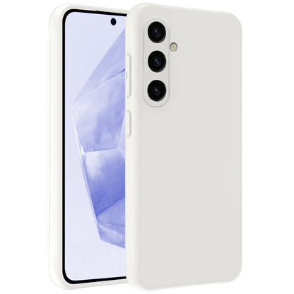 Samsung A35 Hoesje Siliconen Backcover Lichtgewicht - Wit