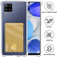 Samsung A42 Hoesje Kaarthouder Backcover Shockproof - Transparant