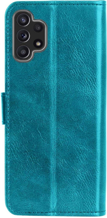 Samsung A32 5G Hoesje Bookcase Cover met Kaarthouder - Turquoise
