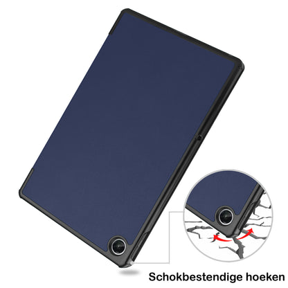 Lenovo Tab M10 Plus 3rd Gen Hoesje Book Case - Donkerblauw