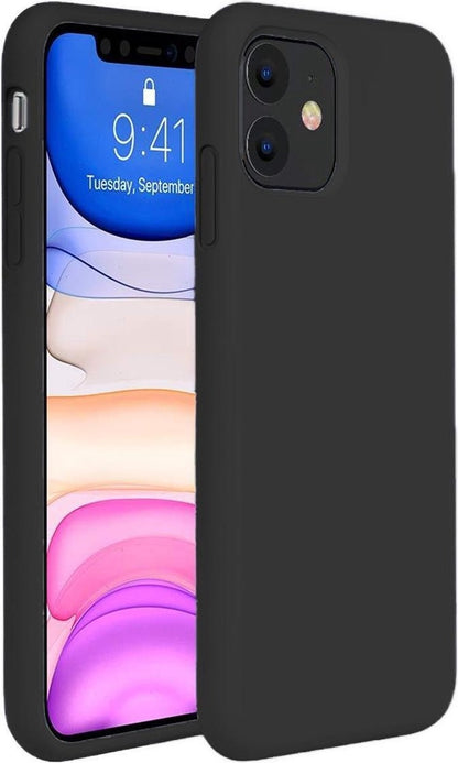 iPhone 11 Hoesje Siliconen Backcover Lichtgewicht - Zwart