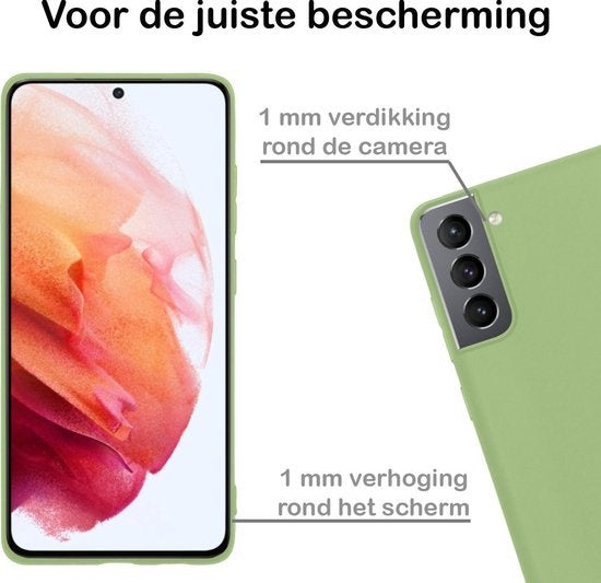 Samsung S21 Plus Hoesje Siliconen - Groen