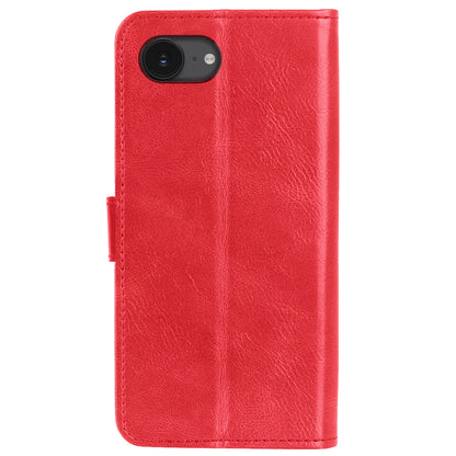 iPhone 16e Hoesje Bookcase Cover met Kaarthouder - Rood