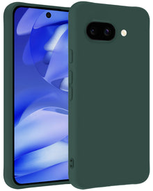 Google Pixel 9a Hoesje Siliconen Backcover Lichtgewicht - Donkergroen