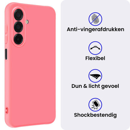 Samsung A26 Hoesje Siliconen Backcover Lichtgewicht - Lichtroze