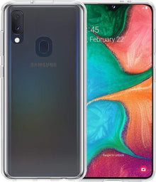 Samsung A20e Hoesje Siliconen Backcover Lichtgewicht - Transparant