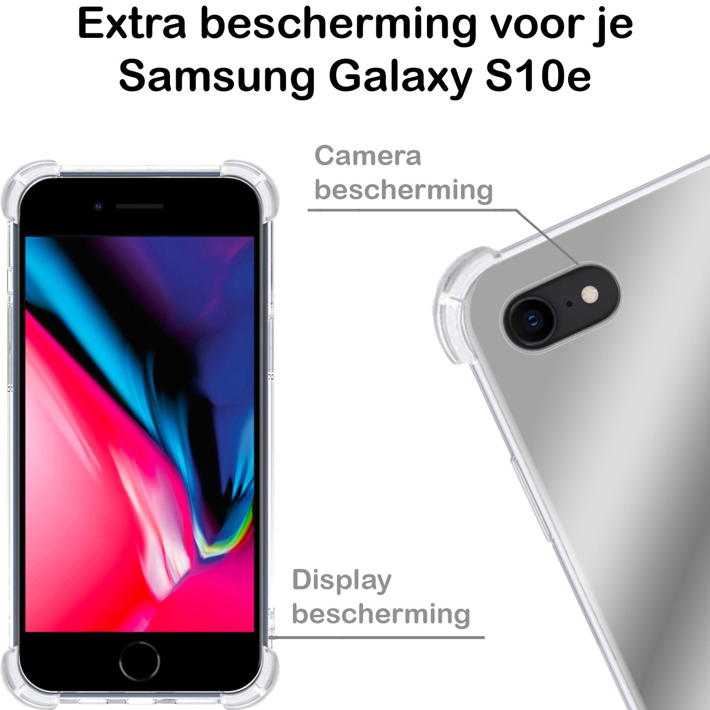 iPhone SE 2022 Hoesje Shock Proof Siliconen - Zilver