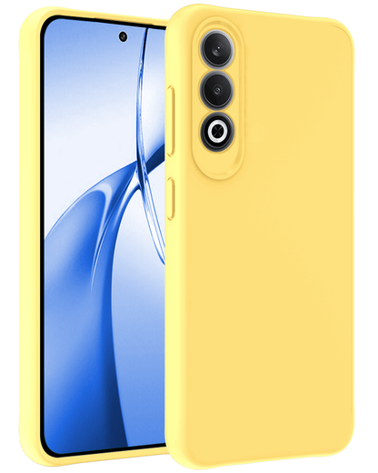 OnePlus Nord CE 4 Hoesje Siliconen Backcover Lichtgewicht - Geel